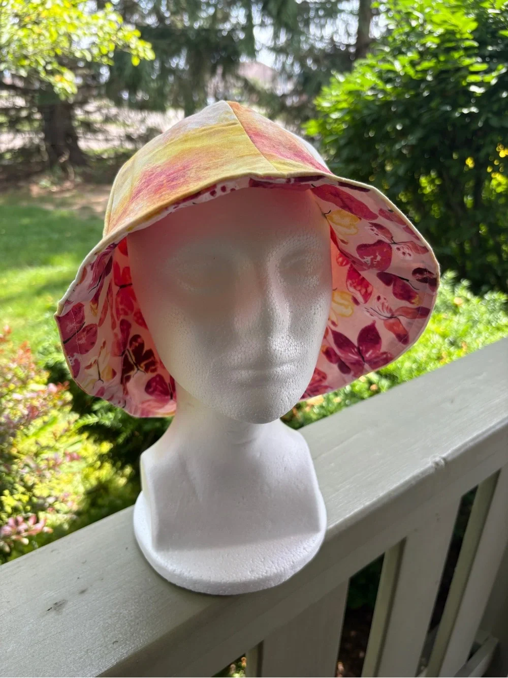 New Tulip Bucket Hat, Reversible, Handmade